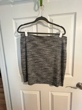 Apt. 9 Gray Heathered Pull-On Pencil Skirt